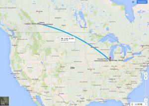 Rückflug Calcary - Chicago