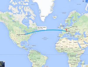 Rückflug Chicago - Zürich